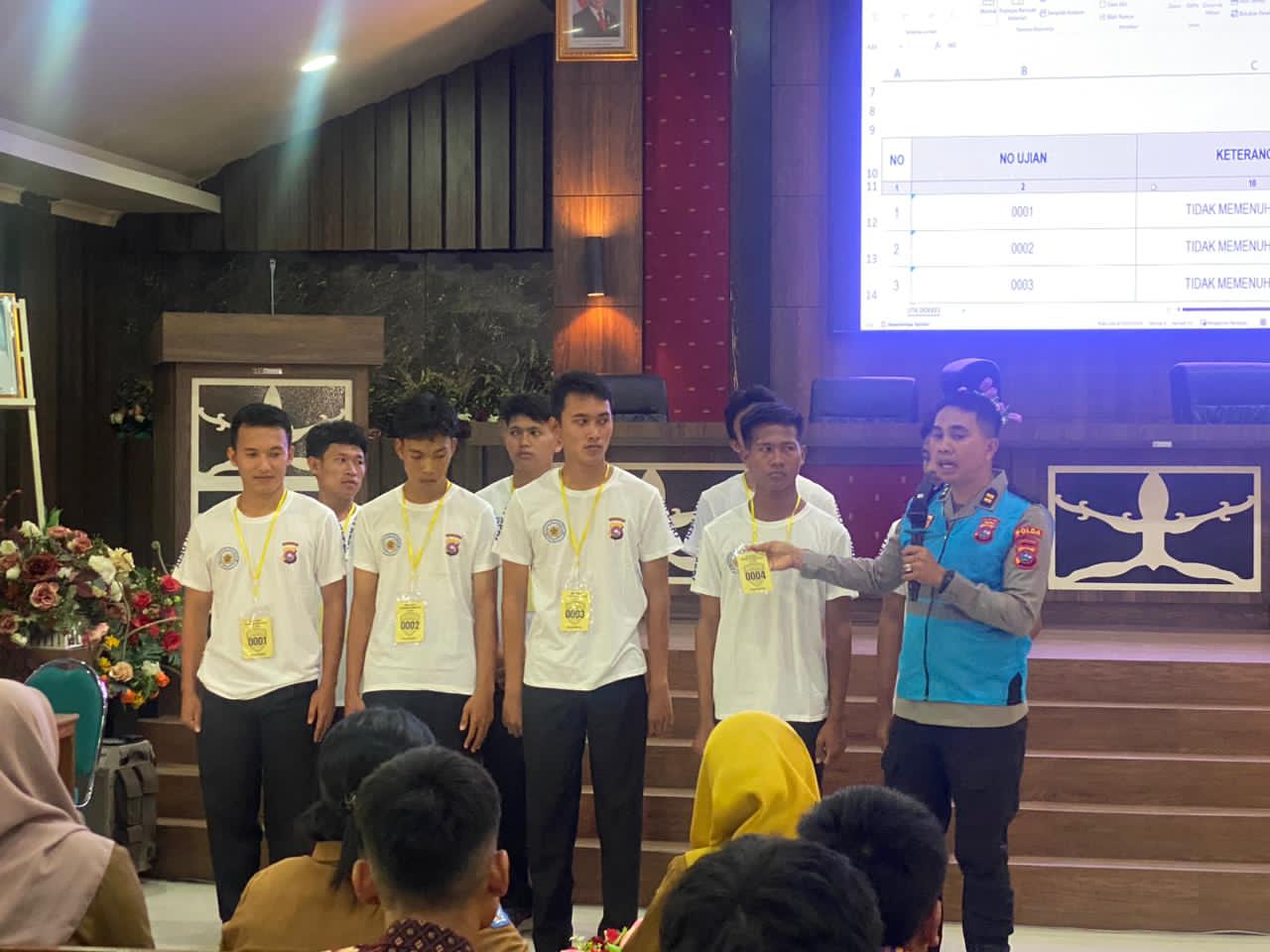 Polres Kepulauan Mentawai Gelar Sosialisasi dan Binlat Penerimaan Anggota Polri 2025