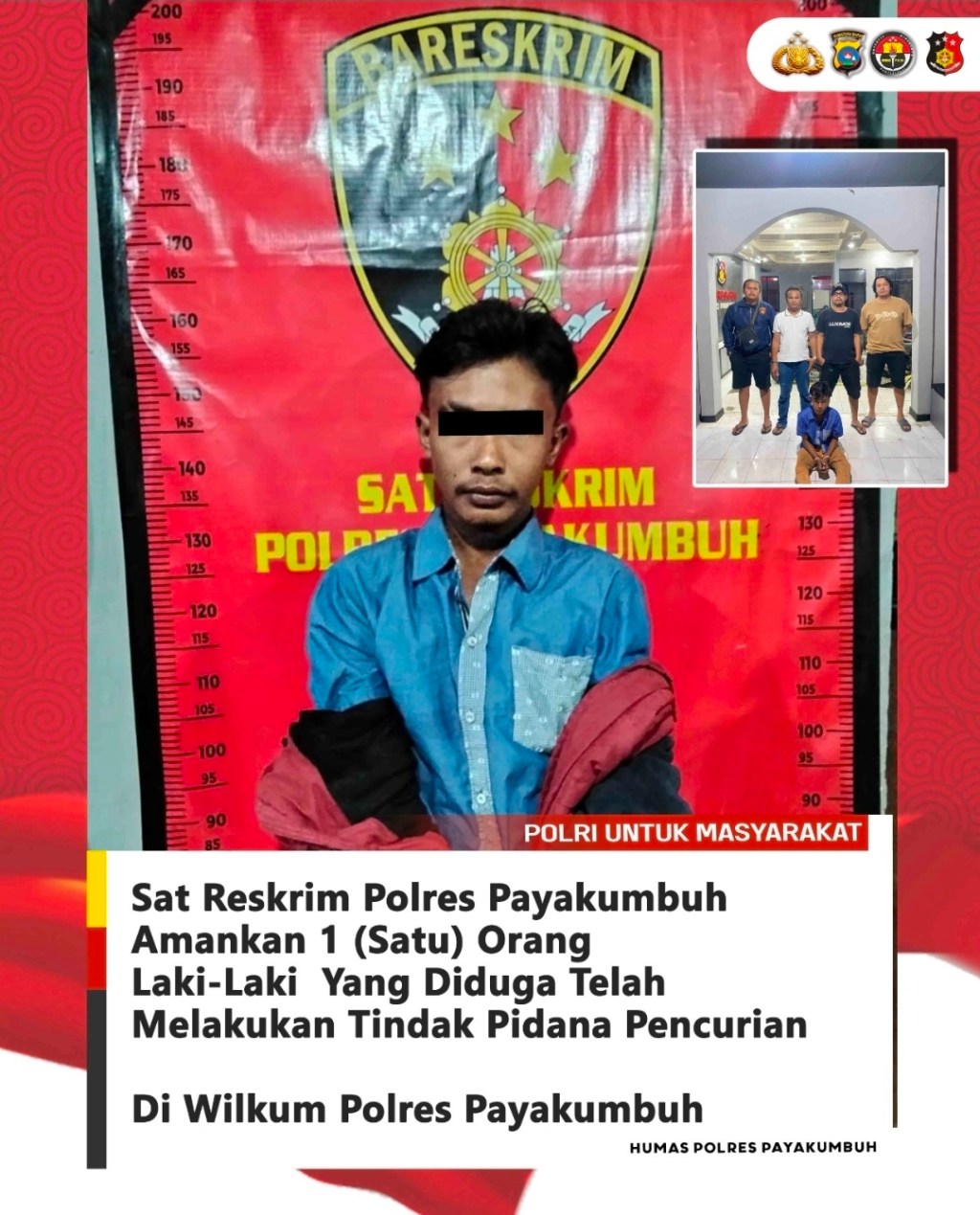 Tangkap DPO Kasus Pencurian, Polres Payakumbuh Tetap Komitmen Jaga Kamtibmas Tetap&nbsp;Kondusif
