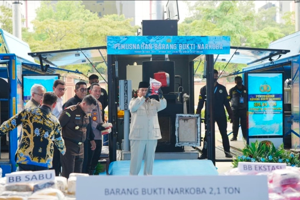 Prabowo Apresiasi Upaya Polri Cegah Peredaran Narkoba di&nbsp;RI