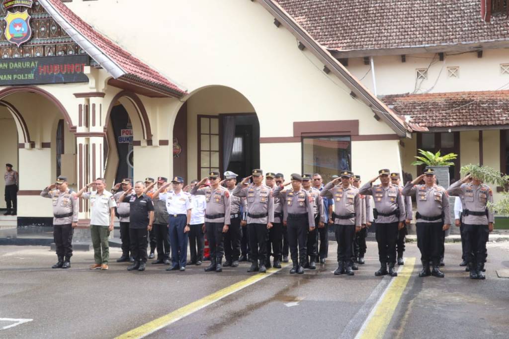 Polresta Bukittinggi Gelar Apel Kesiapan Tanggap Darurat&nbsp;Bencana