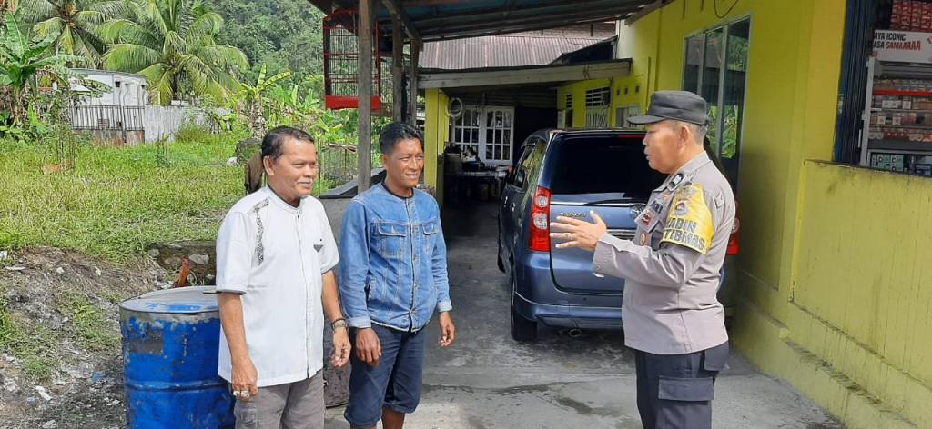 Bhabinkamtibmas Ganggo Hilia Polsek Bonjol Gencar Pantau Ketahanan Pangan dan Sosialisasikan Asta Cita&nbsp;Presiden