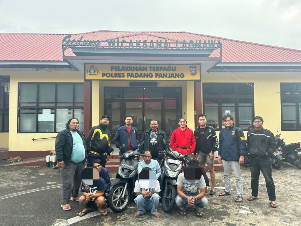Tim Macan Marapi Polres Padang Panjang Ringkus Tiga Pelaku Curanmor di Wilayah Hukum X&nbsp;Koto