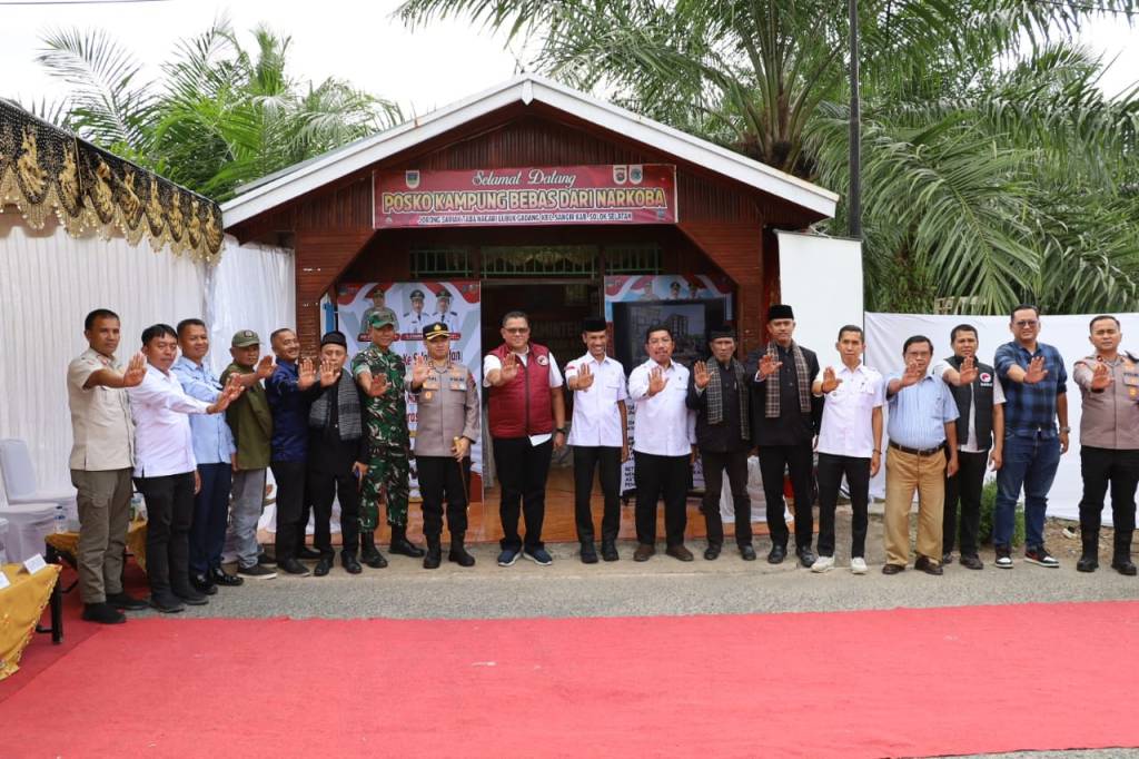 Dirresnarkoba Polda Sumbar Tinjau Kampung Bebas Narkoba Solok Selatan, Waspadai Peredaran&nbsp;Narkoba.