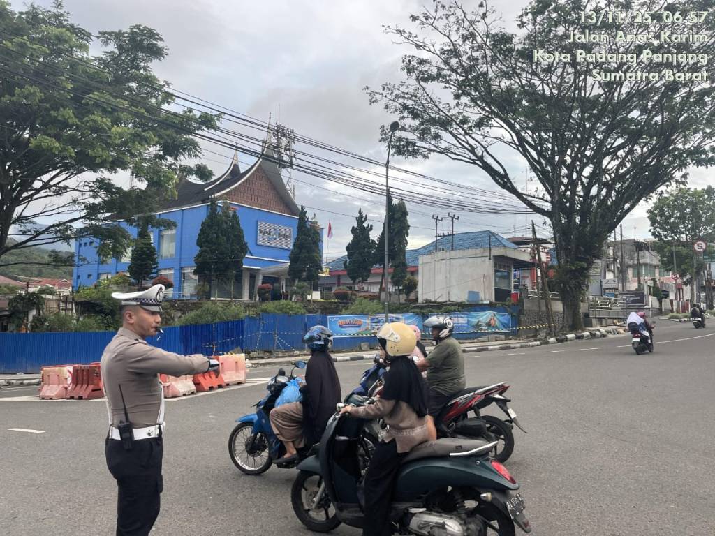 Polres Padang Panjang Gelar Preventif Pagi, Jaga Kamtibmas Hari&nbsp;Ini