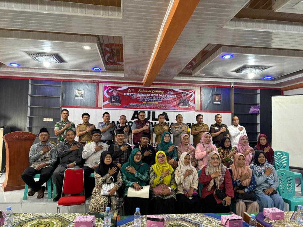 Polres 50 Kota Gelar Asistensi Kampung Bebas Narkoba di Nagari&nbsp;Limbanang