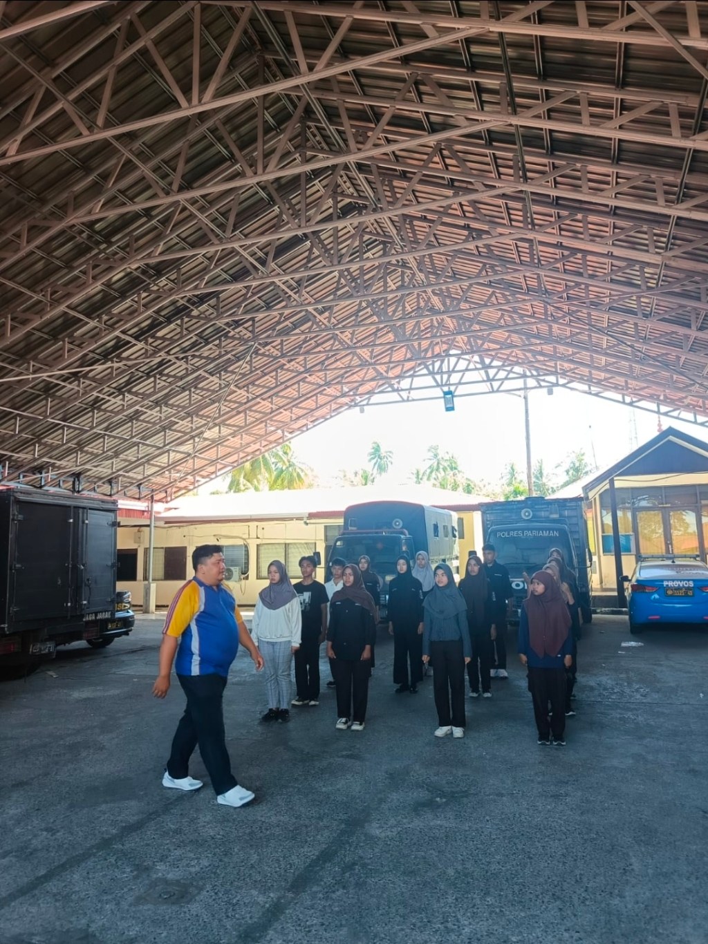 Bripka M.P. Rambe Latih Anggota Saka Bhayangkara untuk Tingkatkan Kemampuan dan&nbsp;Kedisiplinan.