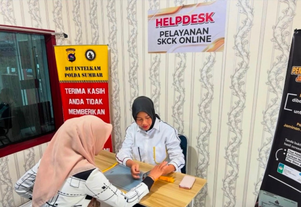 Layanan Pembuatan SKCK di Polda Sumbar Cepat, ramah dan nyaman, Pemohon SKCK Berikan&nbsp;Apresiasi.