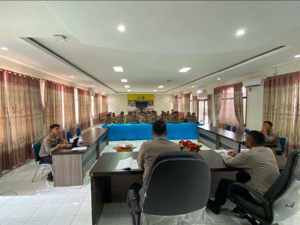 Kabag SDM Polres Pariaman AKP Syafrizal Berikan Sosialisasi Penerimaan Siswa Baru SMA Taruna Kemala Bhayangkara TA&nbsp;2026.