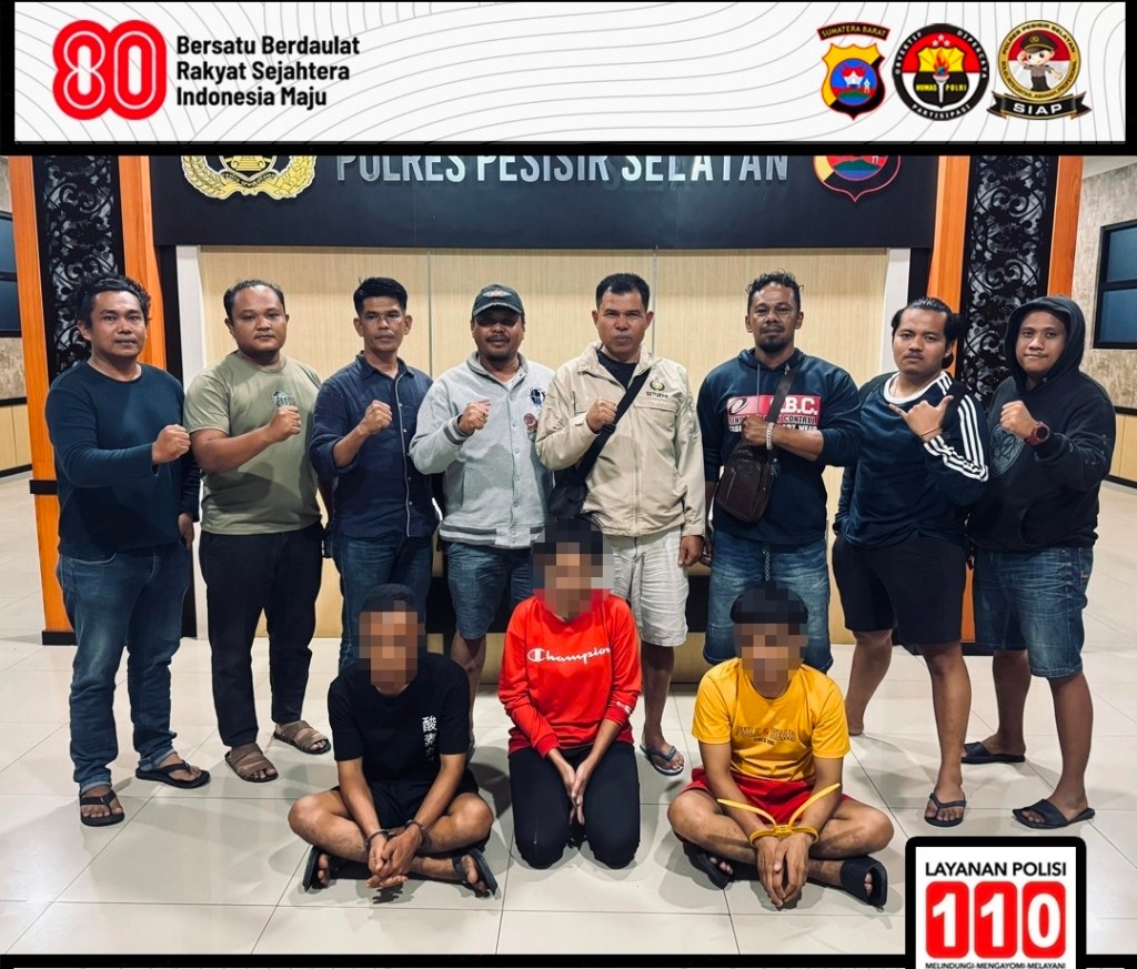 Kasus Dikembangkan, 3 Tersangka Diduga Pengedar Sabu di Bayang Dibekuk Polres&nbsp;Pessel