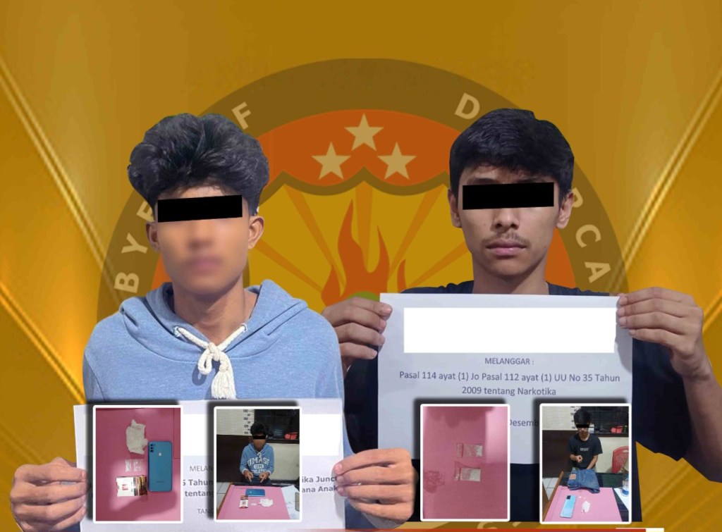 Miliki Narkotika Jenis Sabu Dua Orang Tersangka Diringkus Polisi, Salah Satunya Masih Dibawah&nbsp;Umur