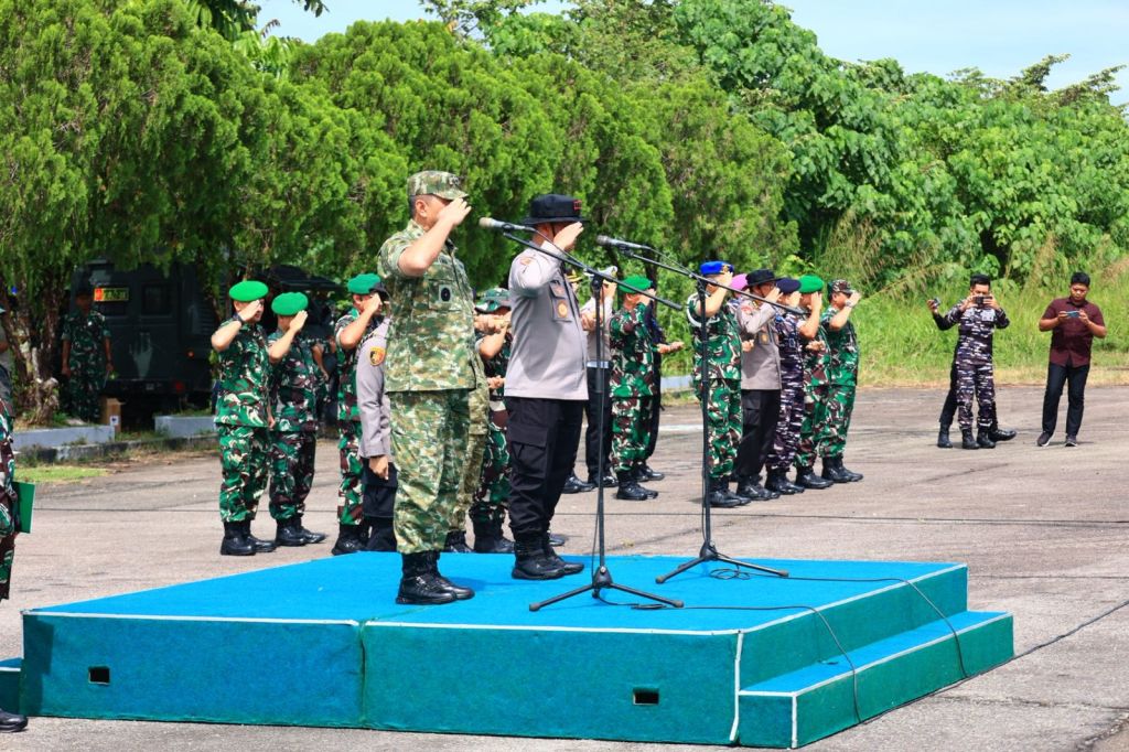Kapolda Sumbar Hadiri Apel Gelar Pasukan, Siaga Pengamanan Kunjungan Presiden RI di&nbsp;Sumbar