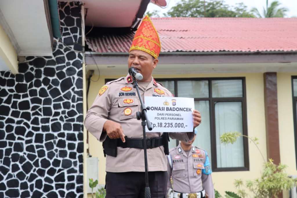 Budayakan Badoncek, Polres Pariaman Pererat Solidaritas dan Kekeluargaan Antar&nbsp;Personel.