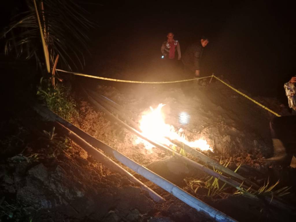 Polres Tanah Datar Tertibkan Lokasi PETI di Jorong Padang Data Nagari&nbsp;Simawang
