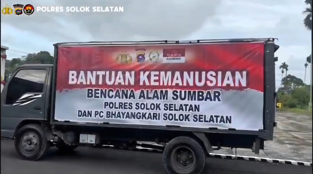 Polres Solok Selatan dan Bhayangkari Kirimkan Bantuan Kemanusiaan ke Kabupaten&nbsp;Agam