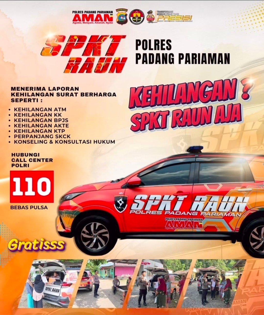 Inovasi Polres Padang Pariaman, “SPKT Raun”: Layanan Kepolisian Keliling Hingga Teras Rumah&nbsp;Warga