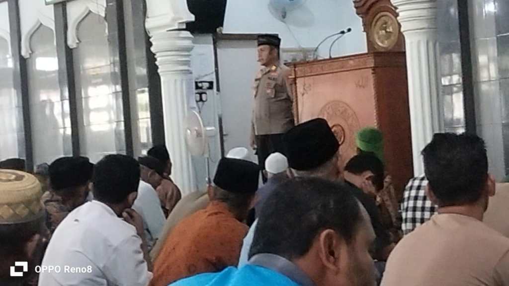 Kasat Binmas Polres 50 Kota Beri Imbauan Kamtibmas di Masjid Nurul Iman&nbsp;Ketinggian