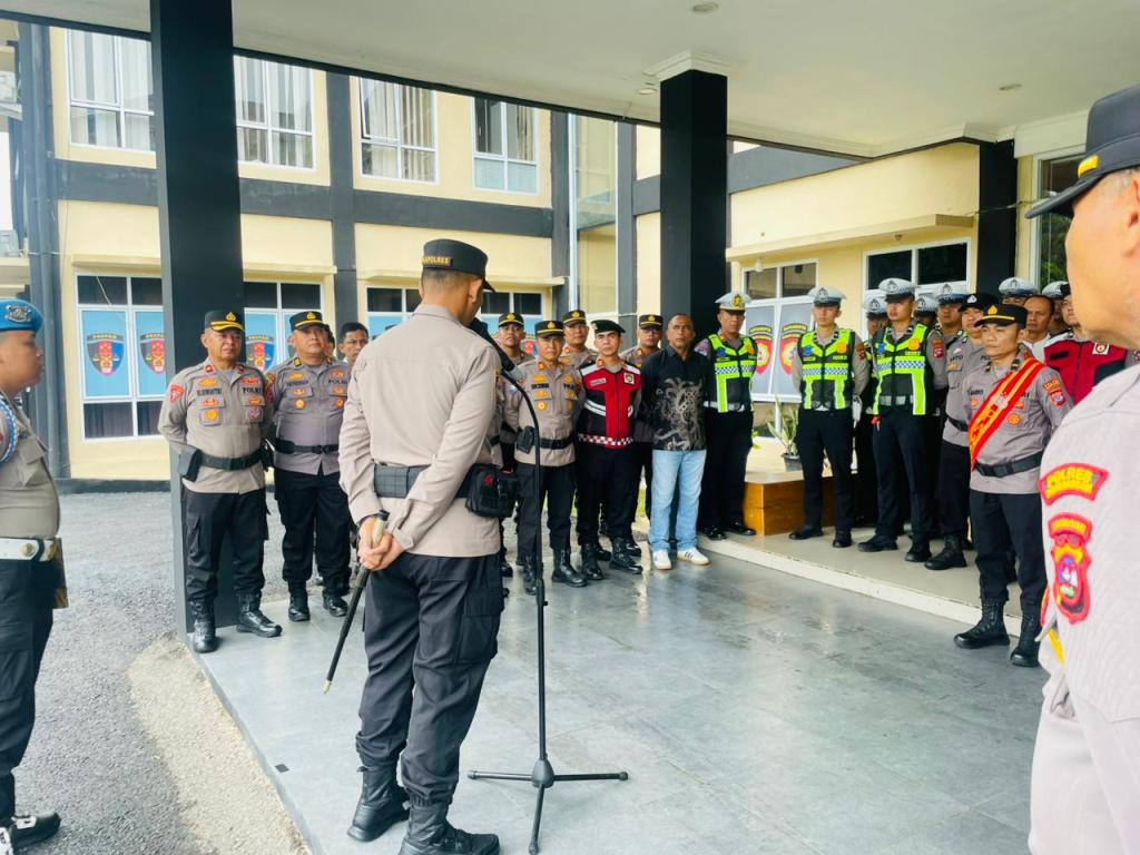 Pimpin Apel Pagi, Kapolres Dharmasaraya Tekankan Disiplin dan Respons&nbsp;Cepat