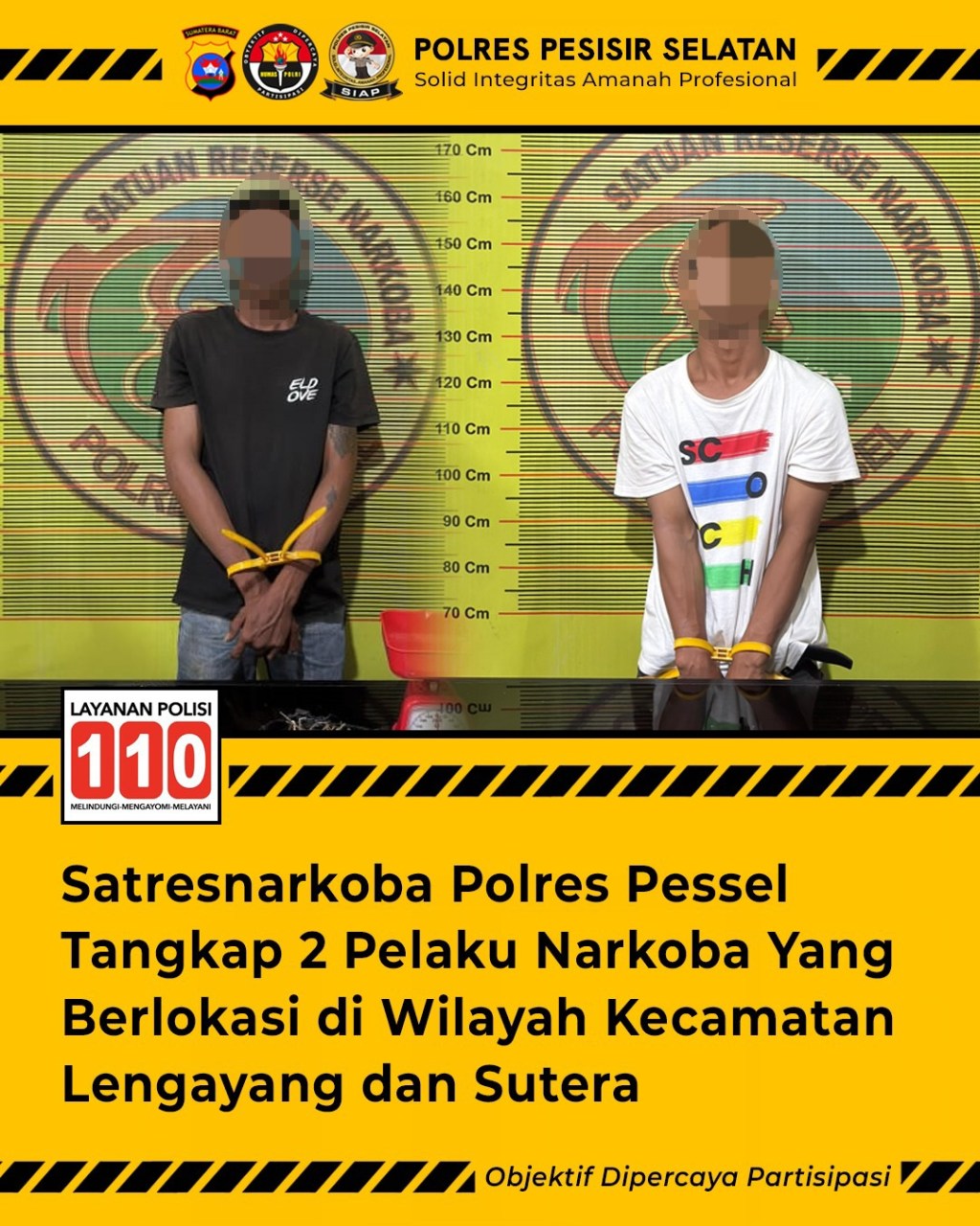 Satresnarkoba Polres Pesisir Selatan Tangkap Dua Pelaku Narkoba di Lengayang dan&nbsp;Sutera