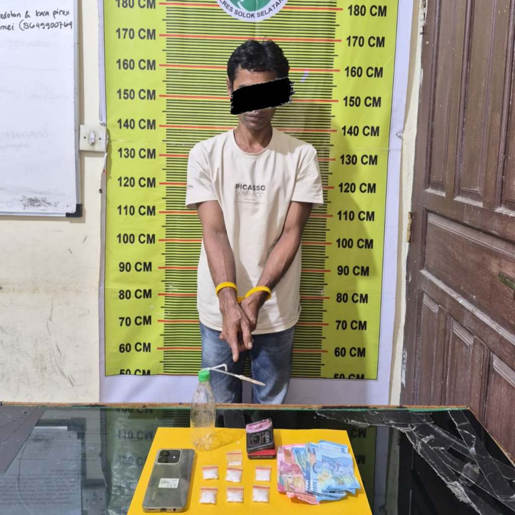 Polres Solok Selatan Amankan 7 Paket Sabu, Satu Pria&nbsp;Ditangkap