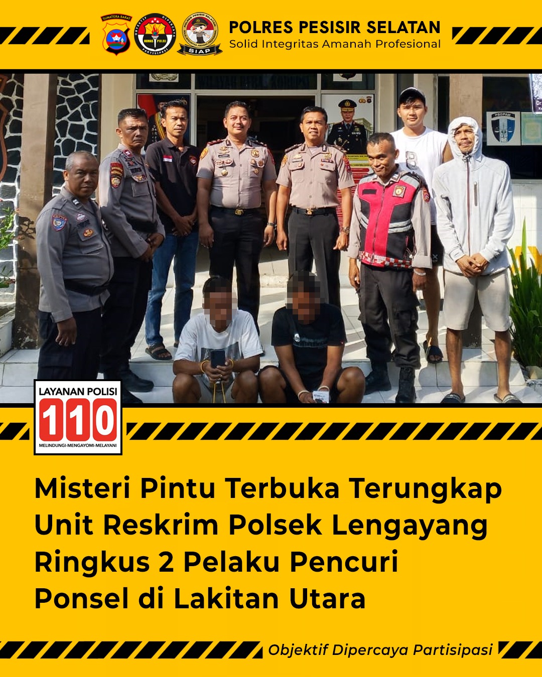 Misteri Pintu Terbuka Terungkap, Unit Reskrim Polsek Lengayang Ringkus Dua Pencuri Spesialis Ponsel di Lakitan Utara