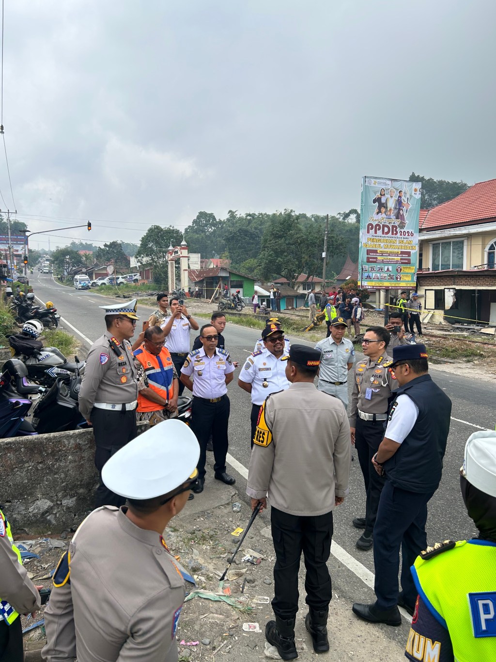 Olah TKP Laka Padang Panjang, Ditlantas Polda Sumbar gunakan Metode&nbsp;TAA