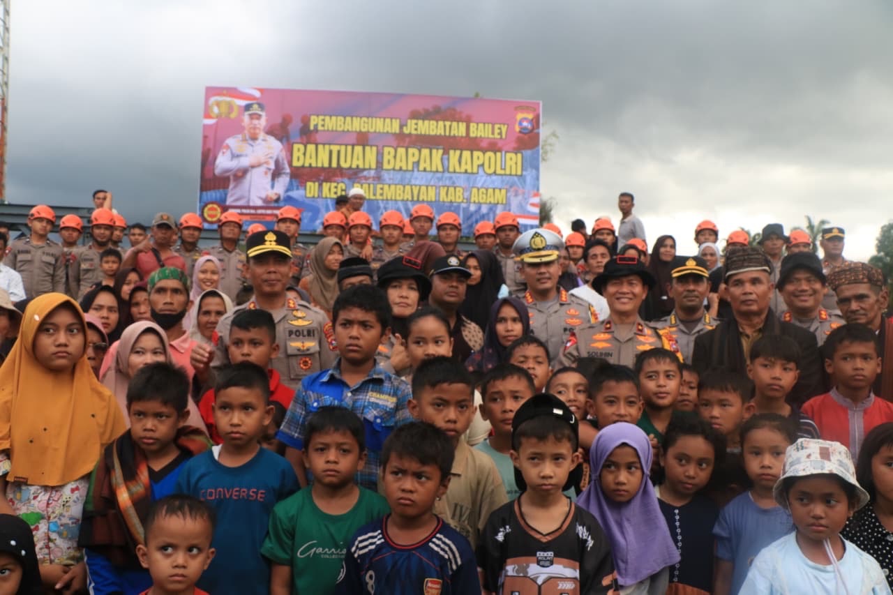 Lapor Langsung ke Kapolri, Wakapolda Sumbar Tegaskan Jembatan Bailey II Jadi Akses Vital di Palembayan