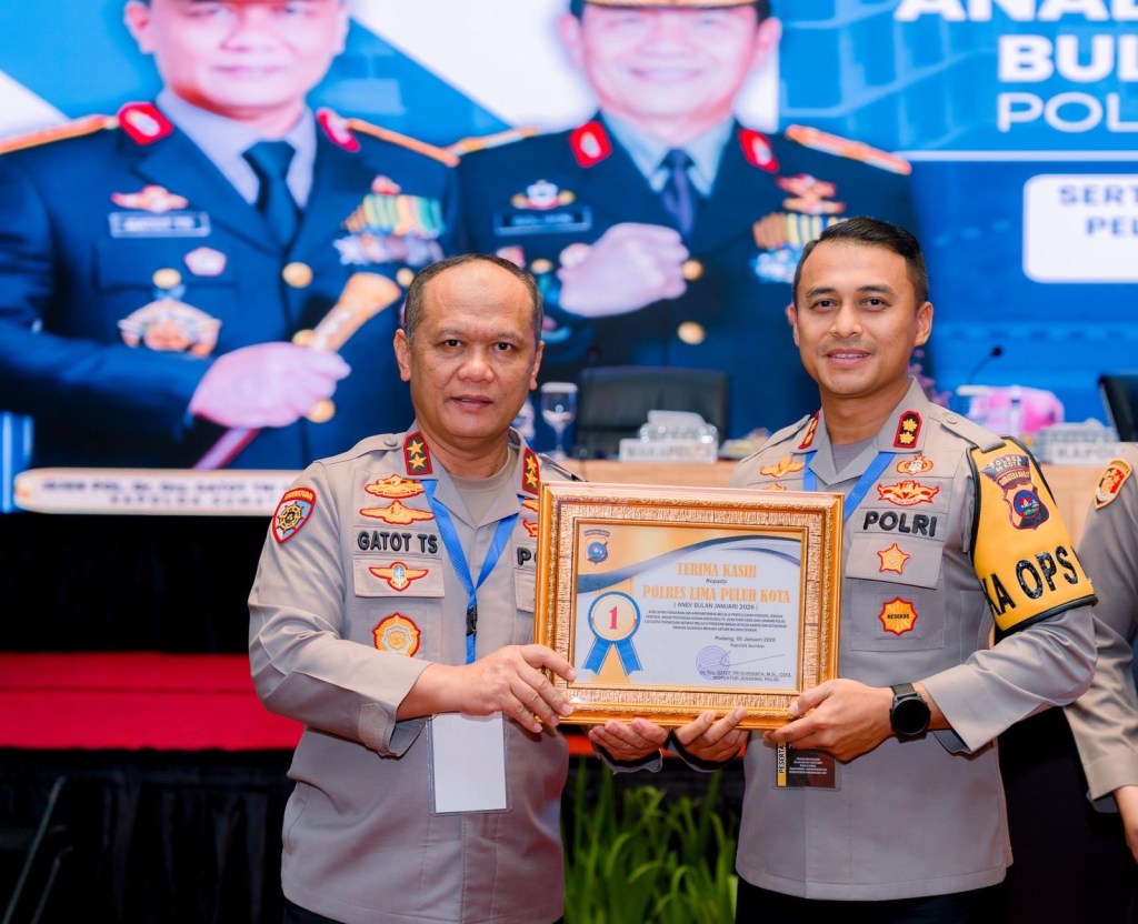 Polres 50 Kota Raih Peringkat Pertama Anev Bulanan Kamtibmas Polda Sumatera&nbsp;Barat