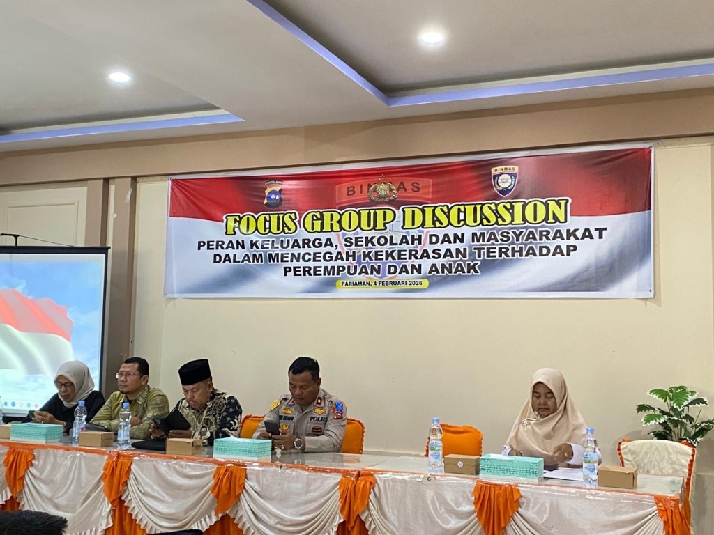 Polres Pariaman Bersama Ditbinmas Polda Sumbar Gelar FGD Pencegahan Kekerasan terhadap Perempuan dan&nbsp;Anak.