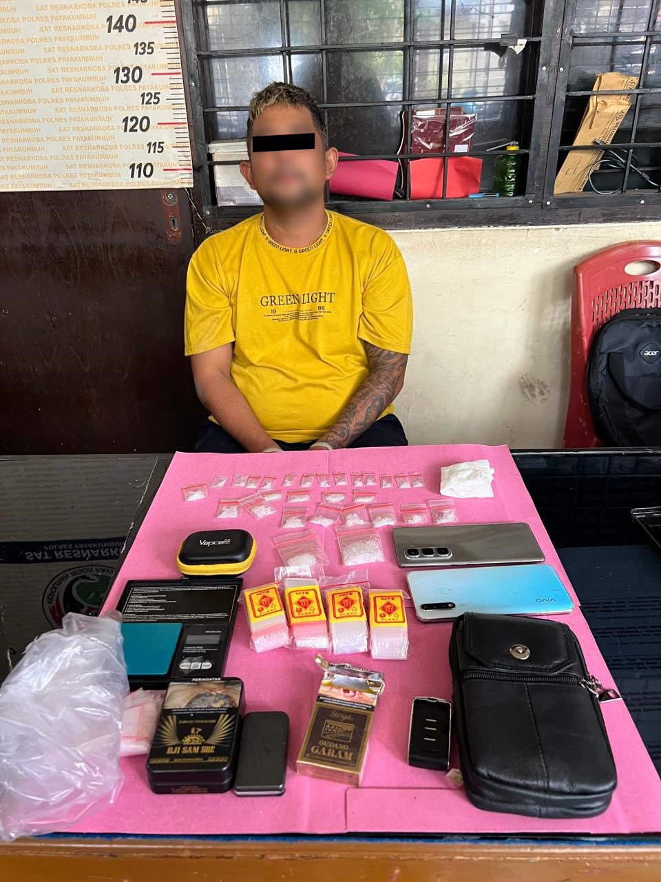 Tangkap Pengedar Narkotika Jenis Sabu, Satresnarkoba Polres Payakumbuh Sita Puluhan Paket Sabu