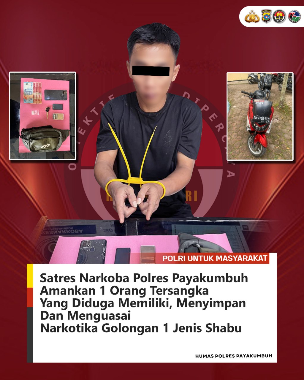 Masuk Dalam Target Operasi, Pengedar Narkotika Jenis Sabu Ditangkap&nbsp;Polisi