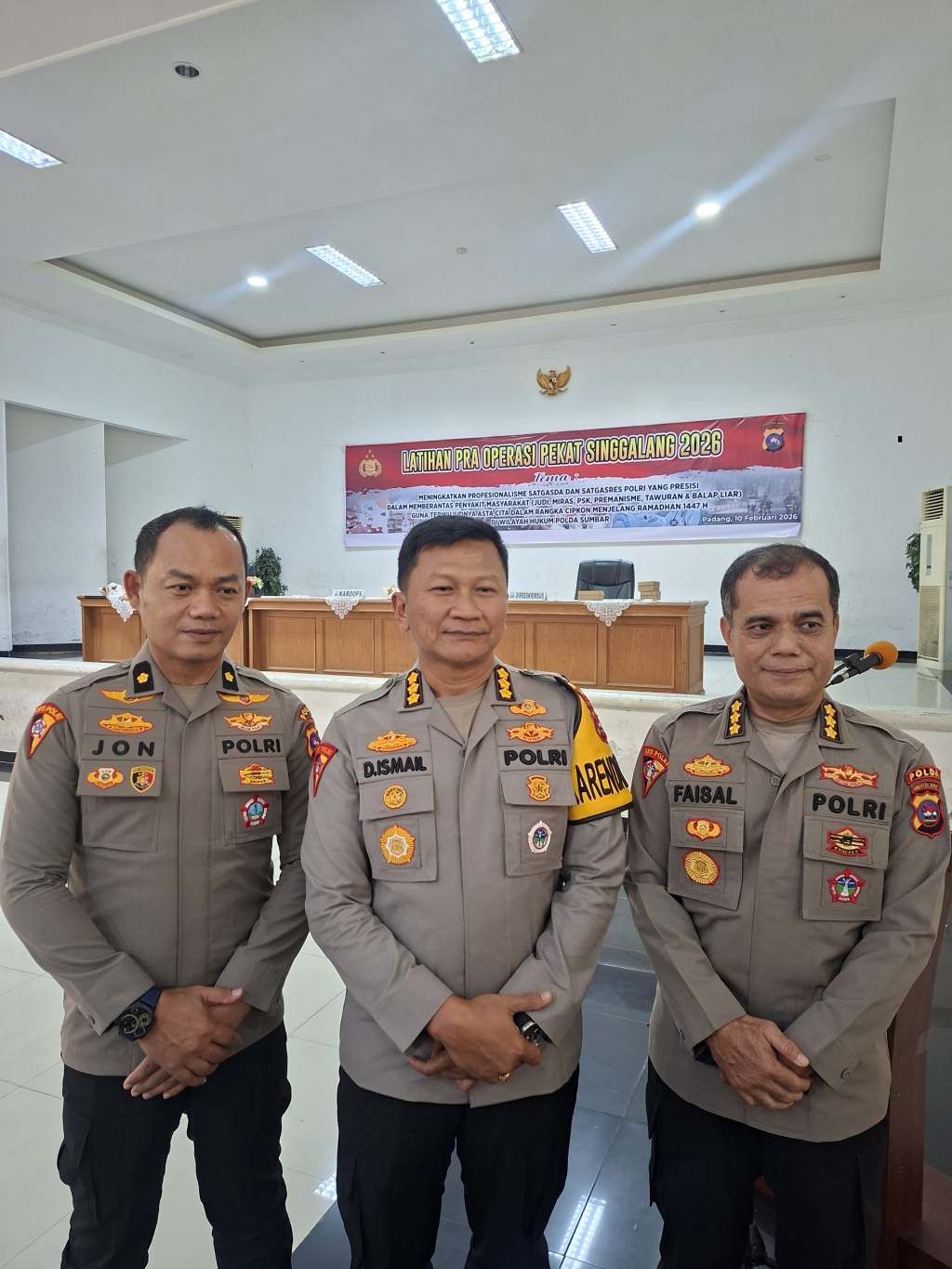 Polda Sumbar Gelar Lat Pra Ops Pekat Singgalang 2026, Sasar Judi hingga Tawuran Jelang&nbsp;Ramadan