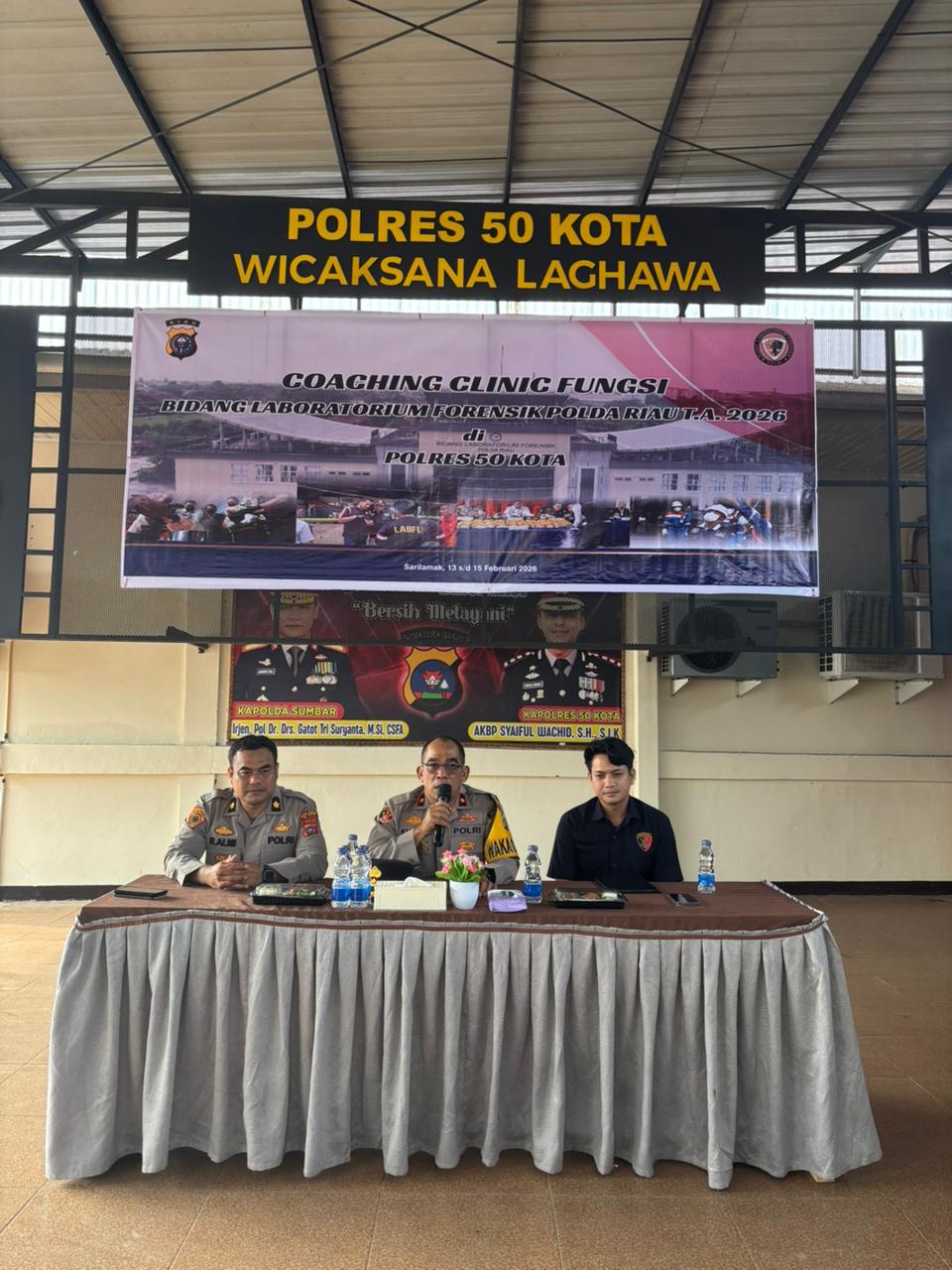 Personil Porles 50 Kota ikuti Coaching Clinic Bidang Laboraturium&nbsp;Forensik