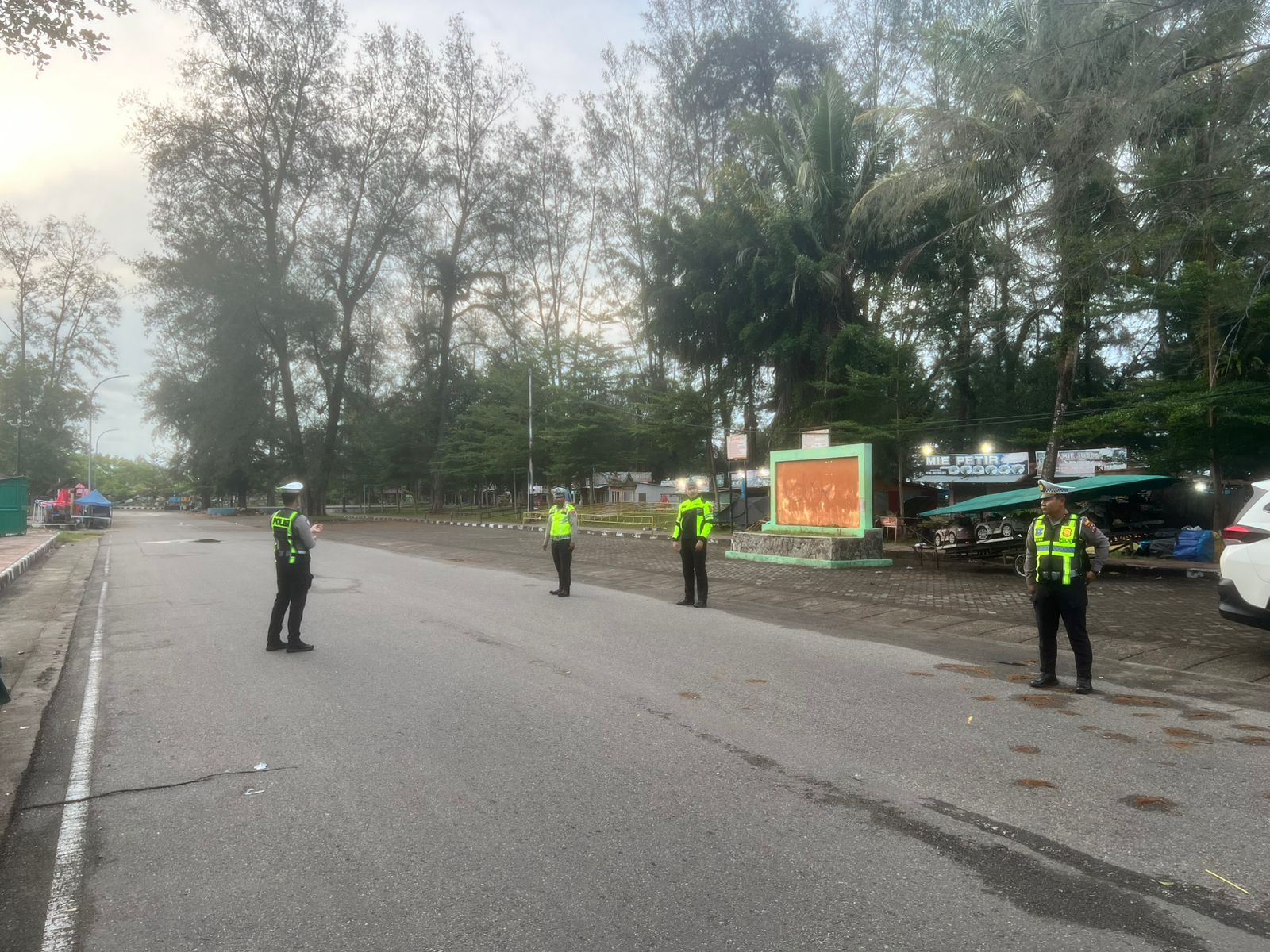 Satlantas Polres Pariaman Lakukan Pengamanan dan Penindakan Balap Liar Usai Salat Subuh