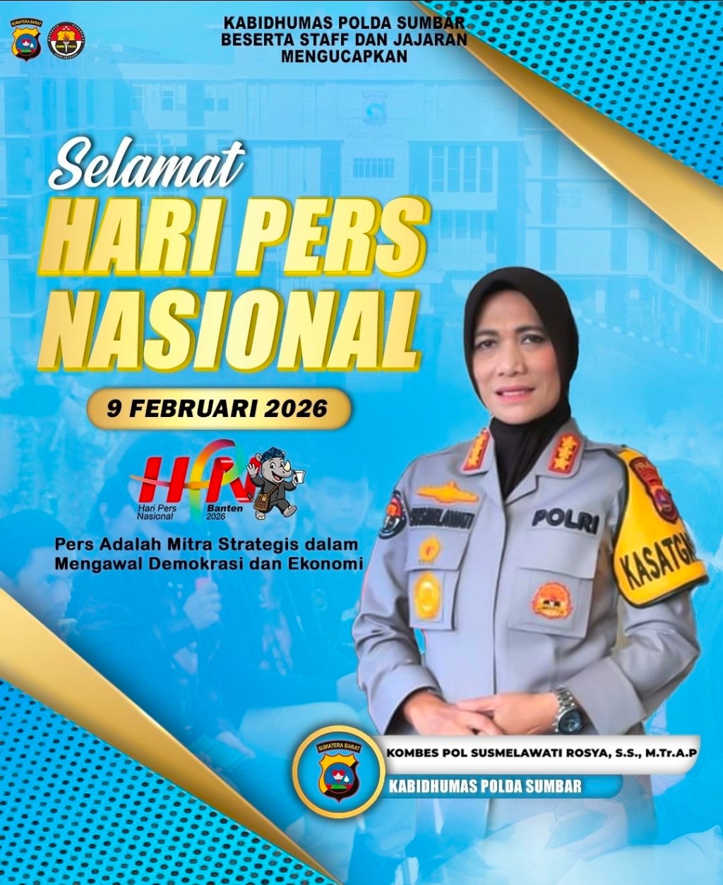 Kabid Humas Polda Sumbar: Pers Adalah Mitra Strategis dalam Mengawal Demokrasi dan&nbsp;Ekonomi