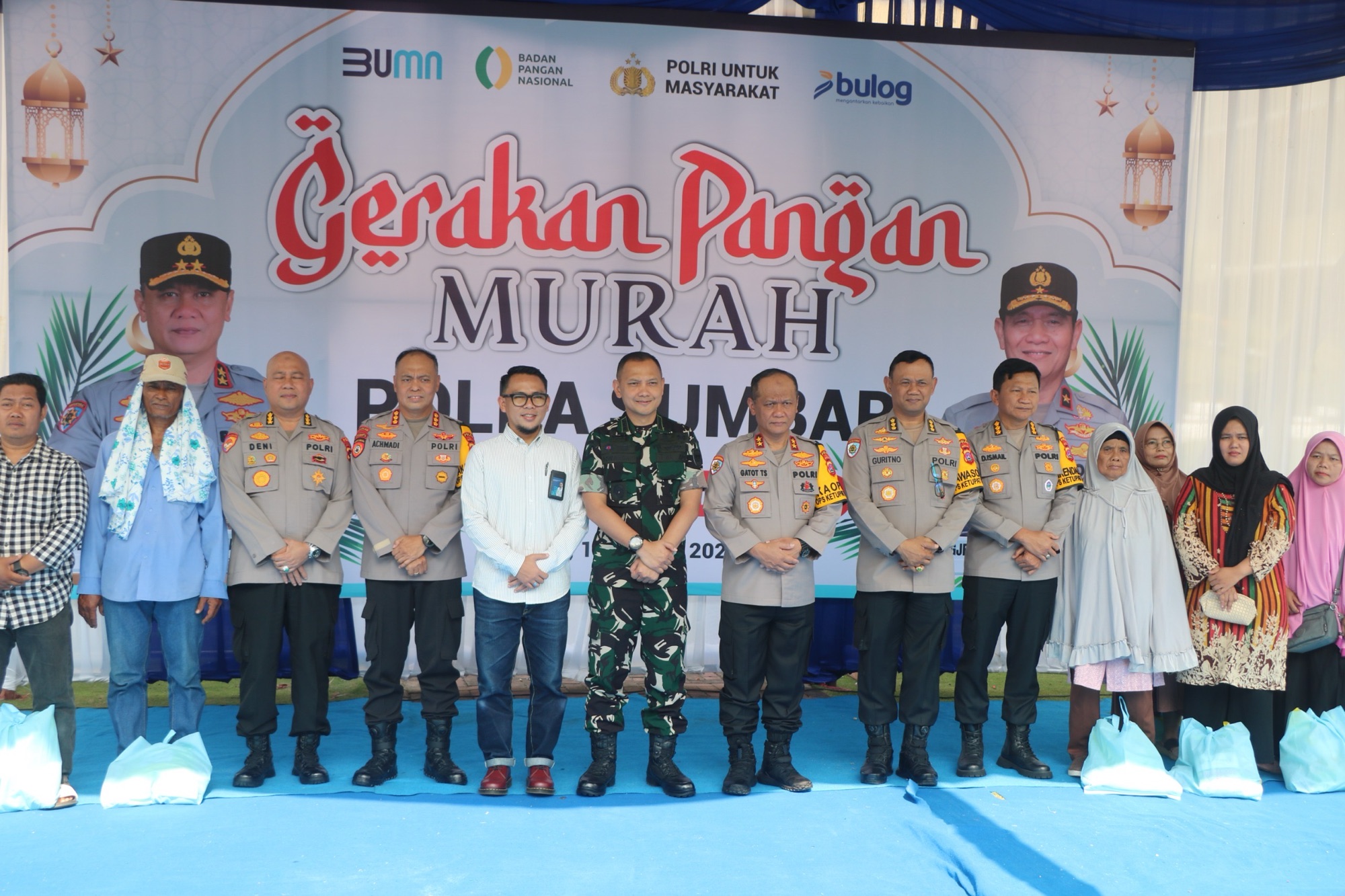 Melalui Gerakan Pangan Murah, Polda Sumbar Bantu Kebutuhan Pangan Masyarakat