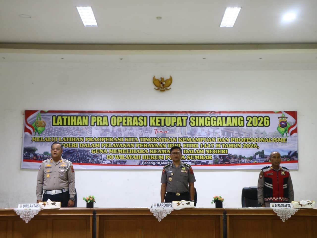 Polda Sumbar Gelar Lat Pra Ops Ketupat Singgalang 2026, Perkuat Kesiapan Personel Pengamanan Lebaran
