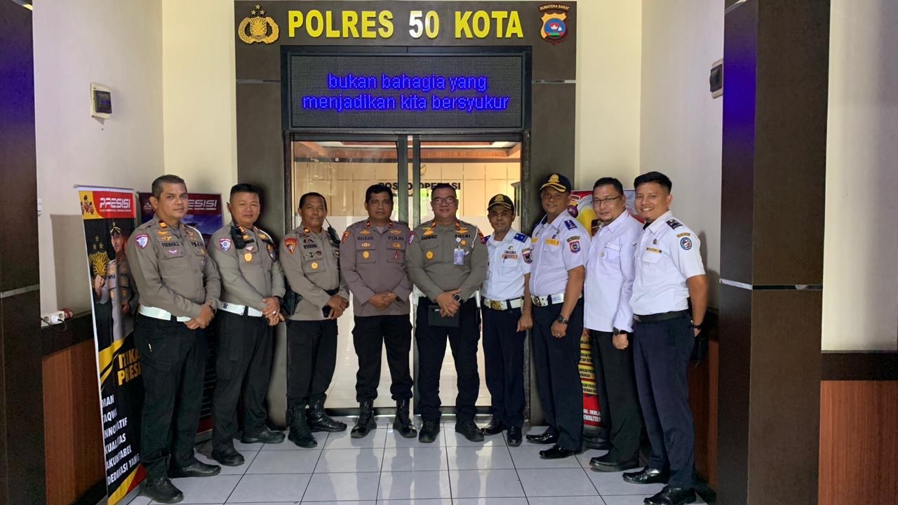 Polres 50 Kota Gelar Pengecekan Jalur dan Rakor Linsek Jelang Ops Ketupat Singgalang 2026
