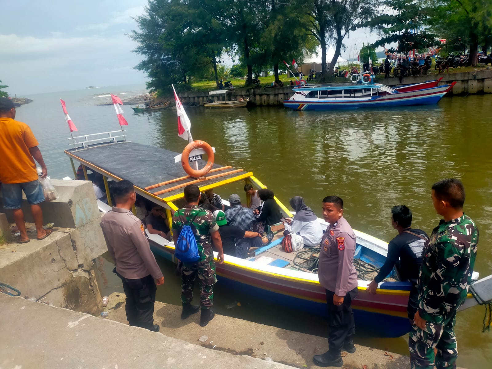 Pengamanan di Dermaga dan Lokasi Tiket Menuju Pulau Angso Duo Diperketat
