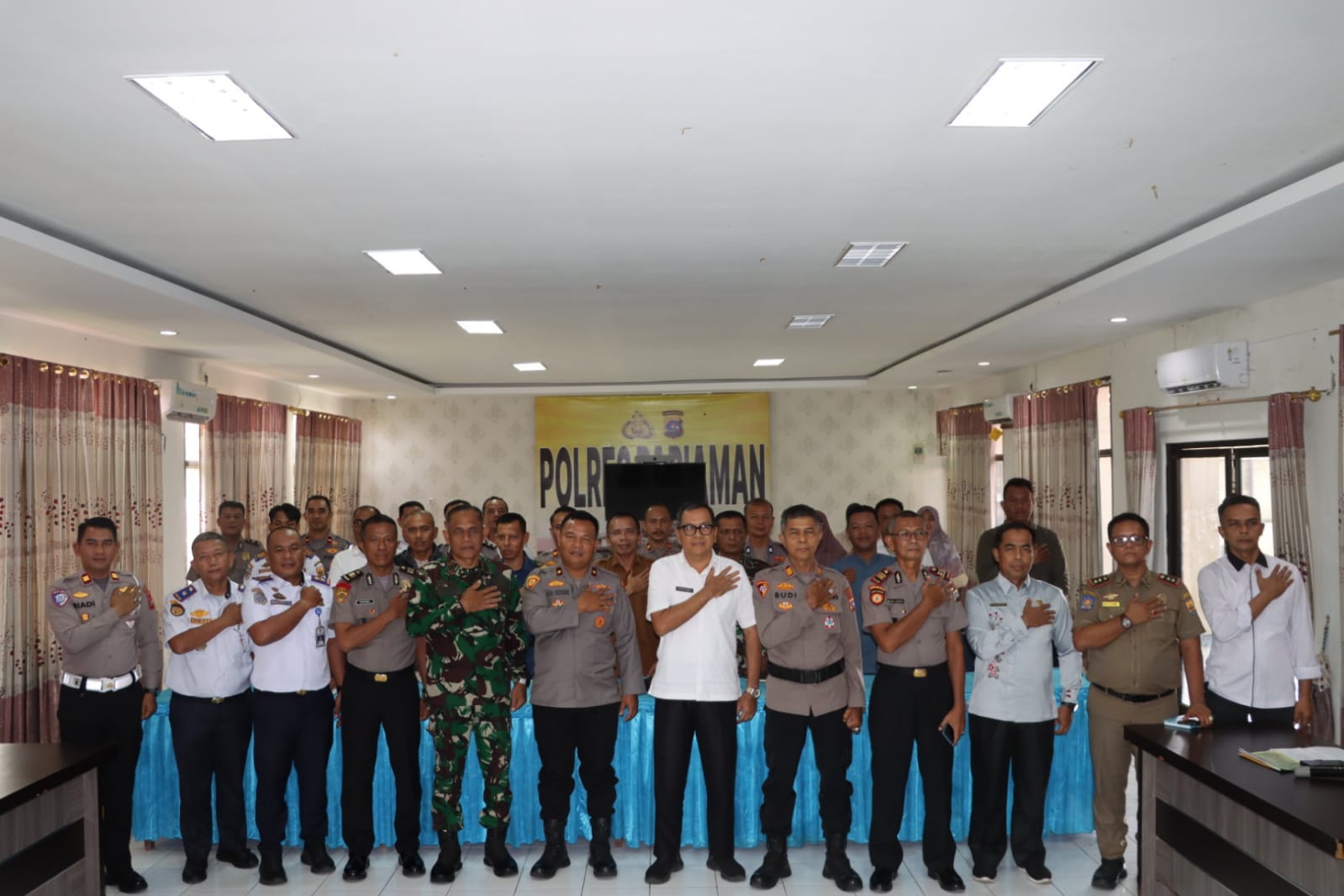 Polres Pariaman Gelar Rapat Lintas Sektoral Jelang Lebaran untuk Optimalkan Harkamtibmas