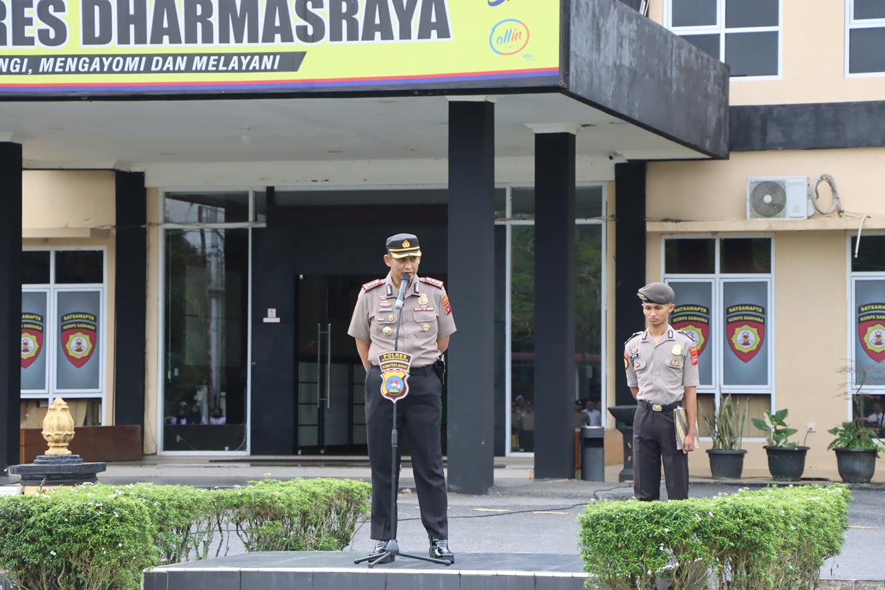 Cegah Pelanggaran, Kapolres Dharmasraya Tekankan Disiplin Diri