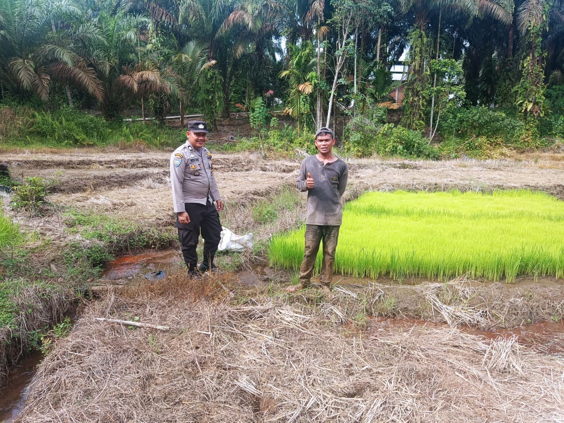 Bhabinkamtibmas Nagari Binjai Ajak Warga Binaan Dukung Ketahanan Pangan