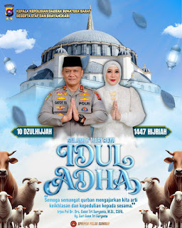 Idul Adha 1447 H: Kapolda Sumbar Ajak Personel dan Masyarakat Rajut Kebersamaan Lewat Semangat Kurban