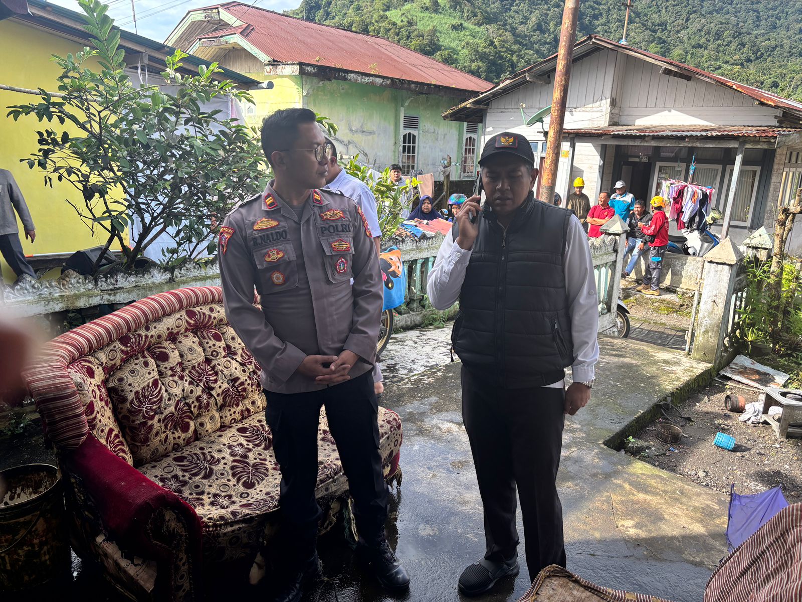 Wujud Pelayanan Prima, Polres Padang Panjang Cepat Tanggap Tangani Insiden Kompor Meledak