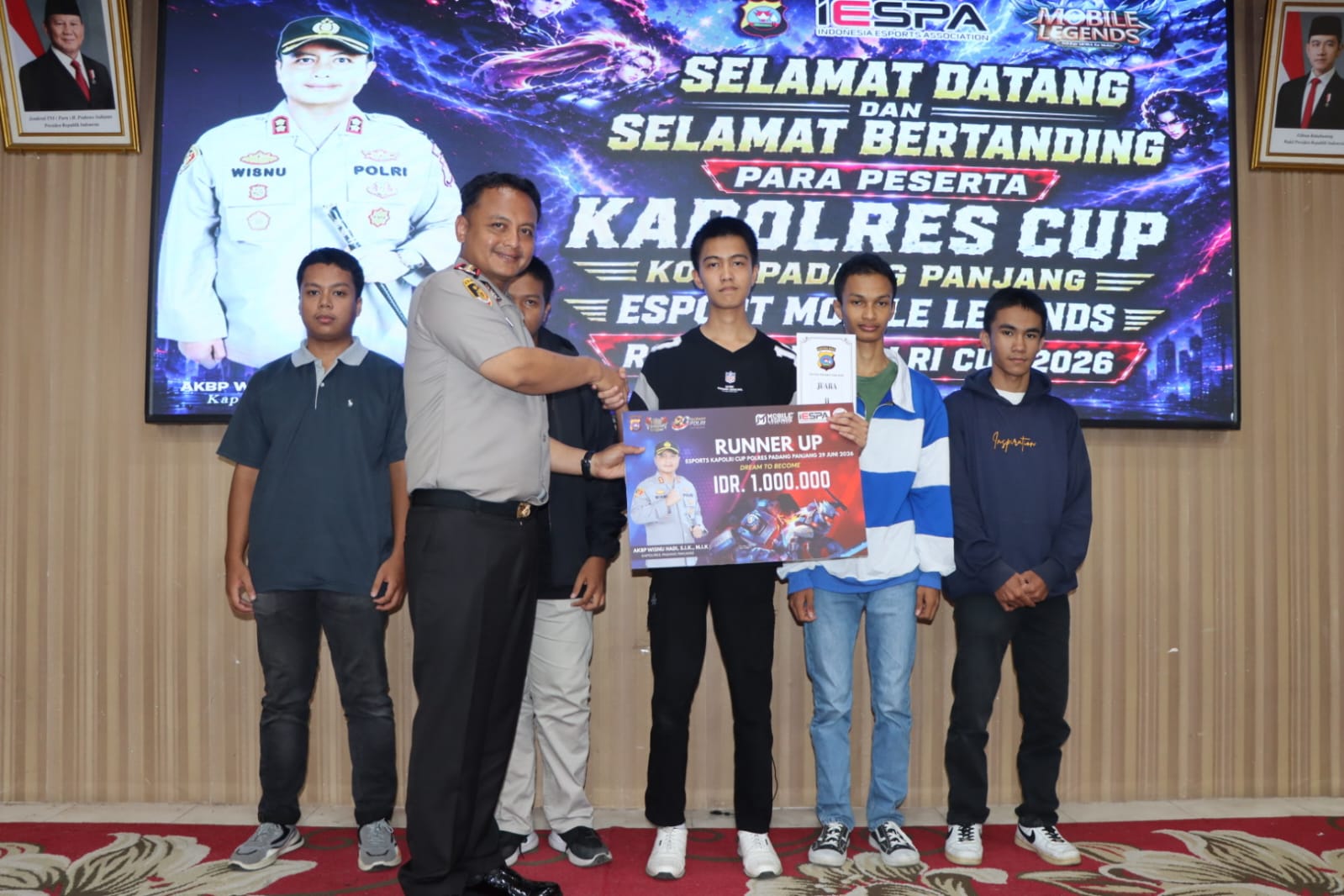Polres Padang Panjang Gelar E-Sport Tournament Mobile Legends Kapolres Cup 2026, Meriahkan Hari Bhayangkara ke-80