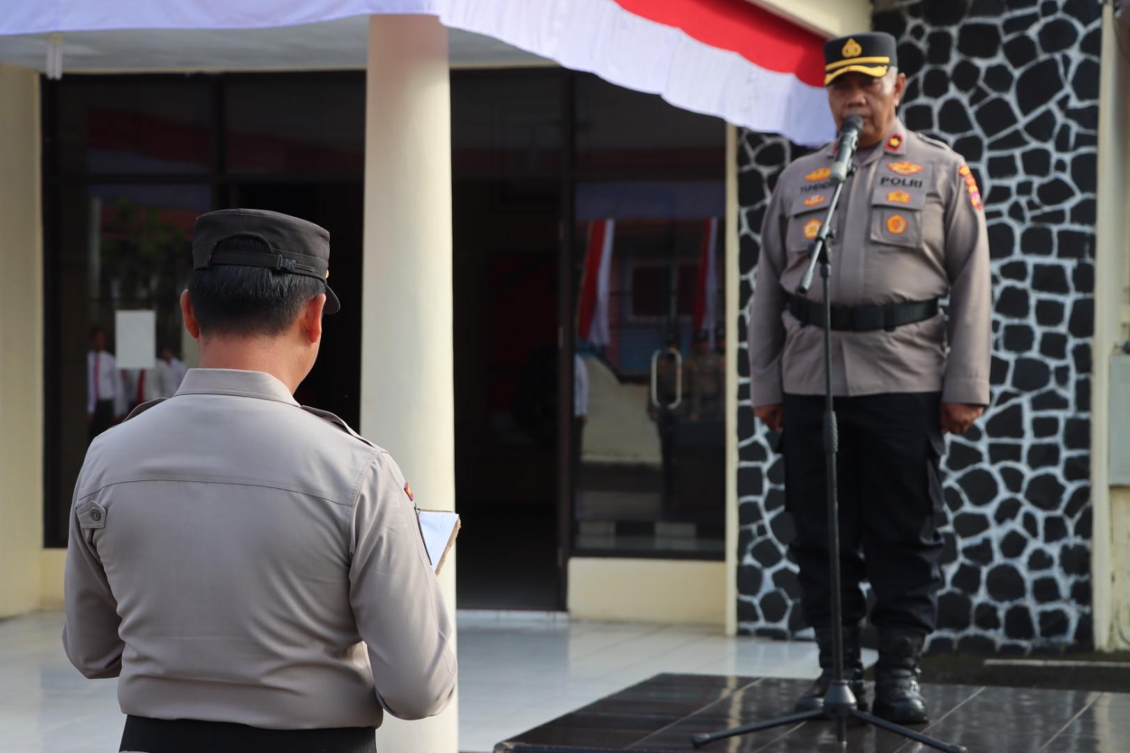 Tingkatkan disiplin dan tanggung jawab, Wakapolres Pariaman tekankan personil hindari pelanggaran sekecil apapun