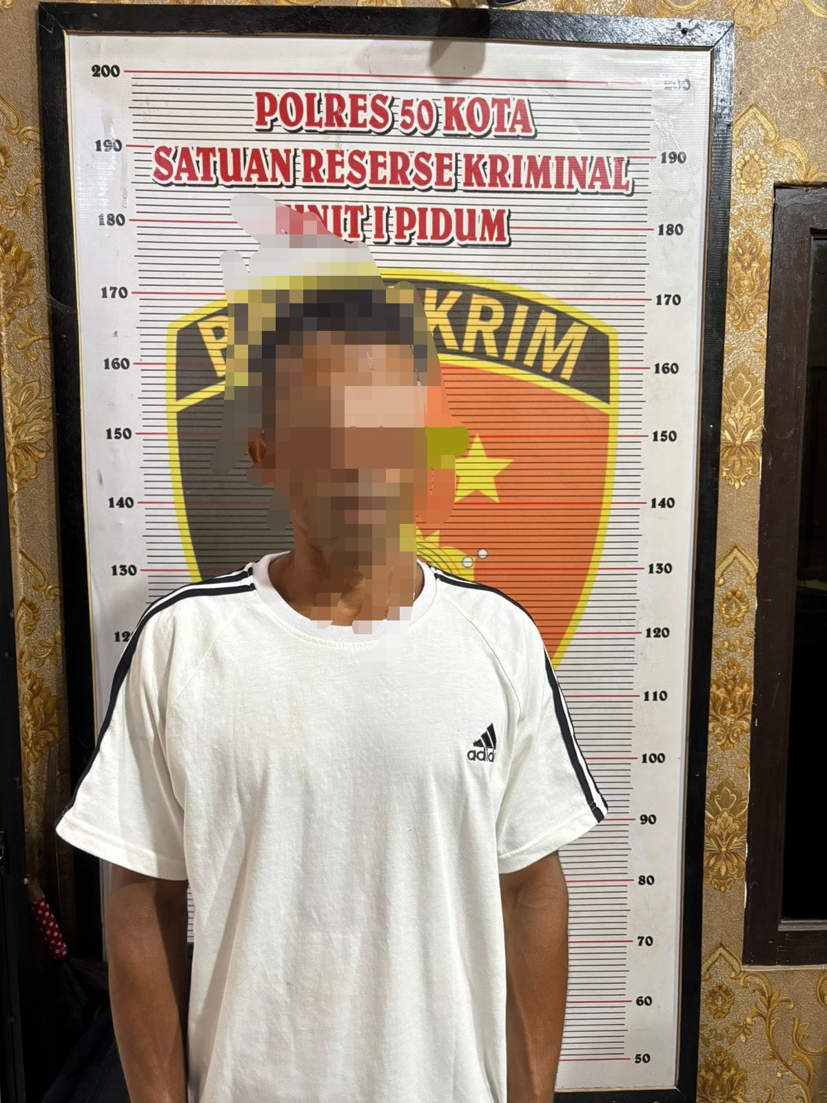 Satreskrim Polres 50 Kota Amankan Tersangka Kasus Penganiayaan di Harau