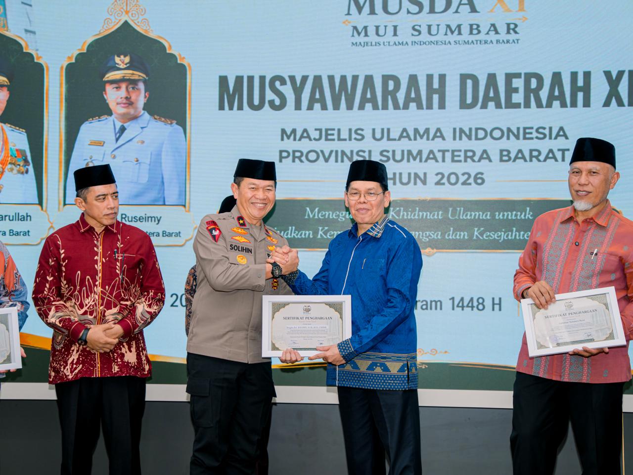Hadiri Musda MUI, Polda Sumbar Tegaskan Komitmen Dukung Peran Ulama dalam Menjaga Stabilitas Daerah