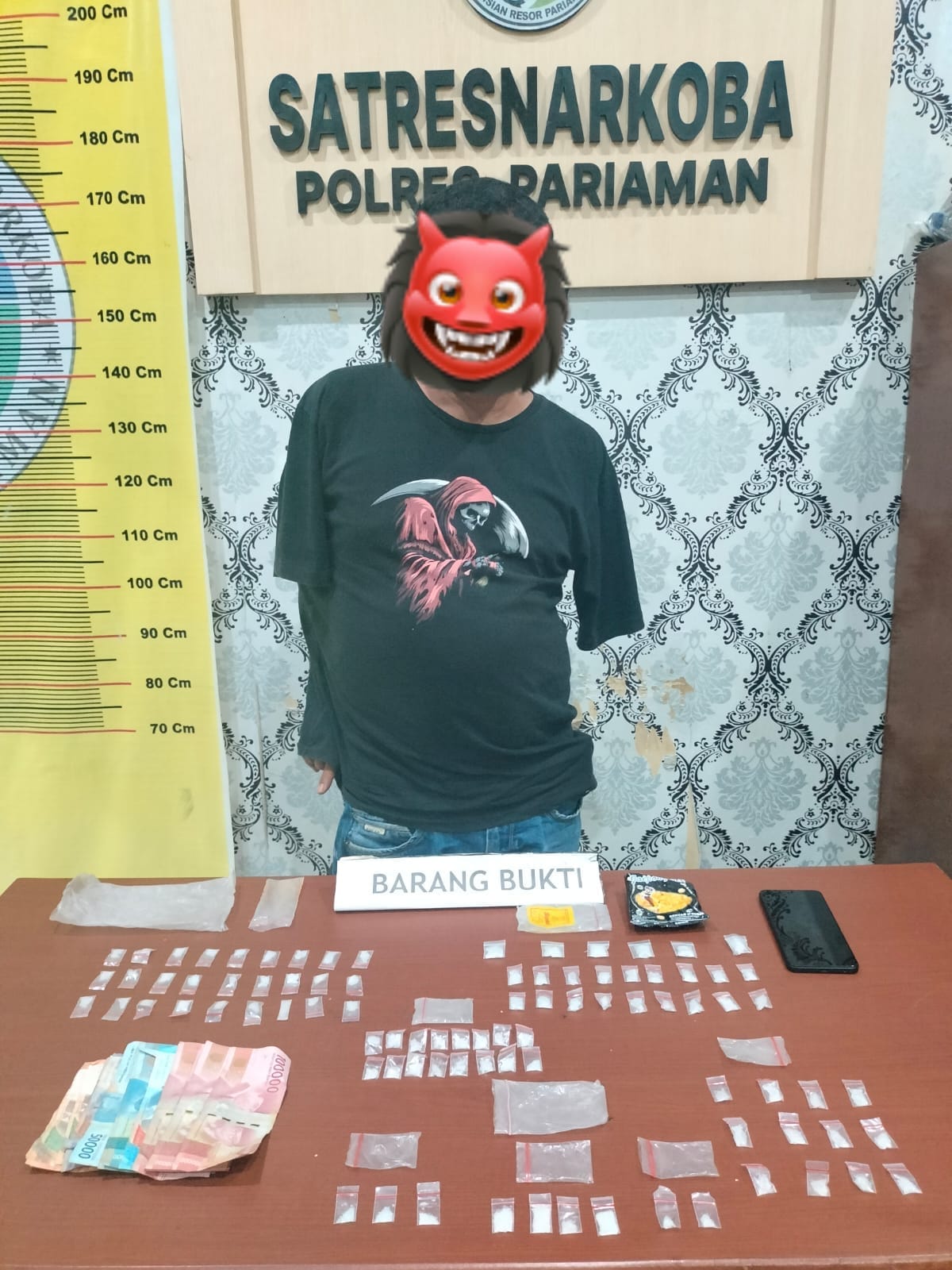Bandar Narkoba yang Lama Jadi Target Satnarkoba Polres Pariaman Ditangkap, 81 Paket Sabu Siap Edar Disita
