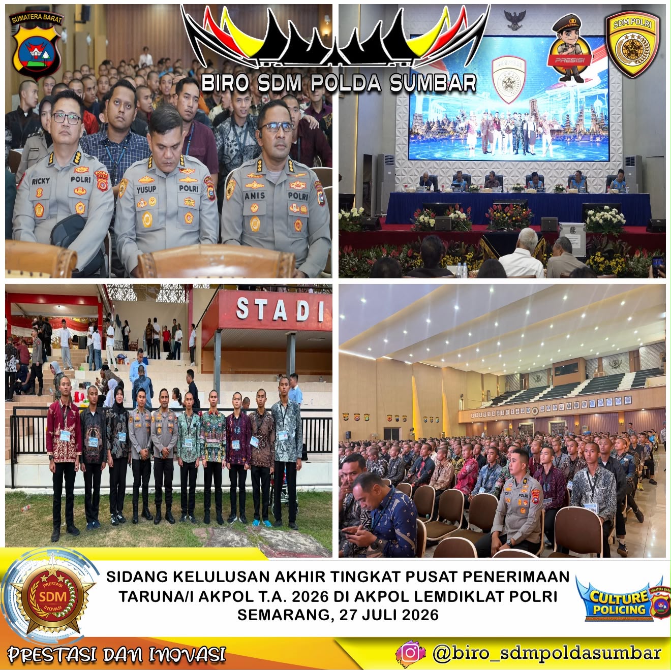 9 Catar Akpol 2026 Pengiriman Polda Sumbar Lulus Terpilih Tingkat Pusat