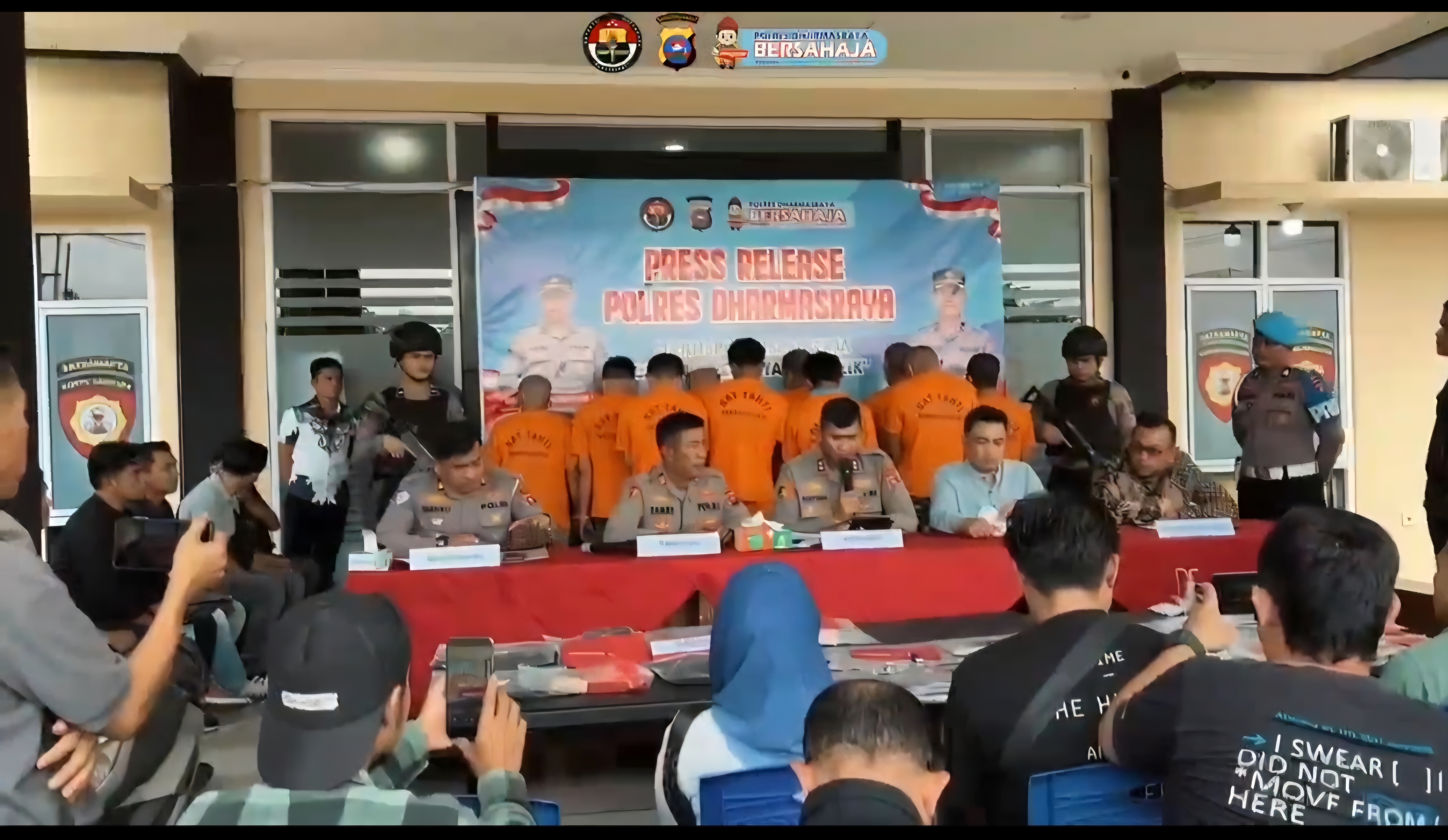 Polres Dharmasraya Ungkap Belasan Kasus Kriminal Selama Juli 2026, Narkotika Mendominasi